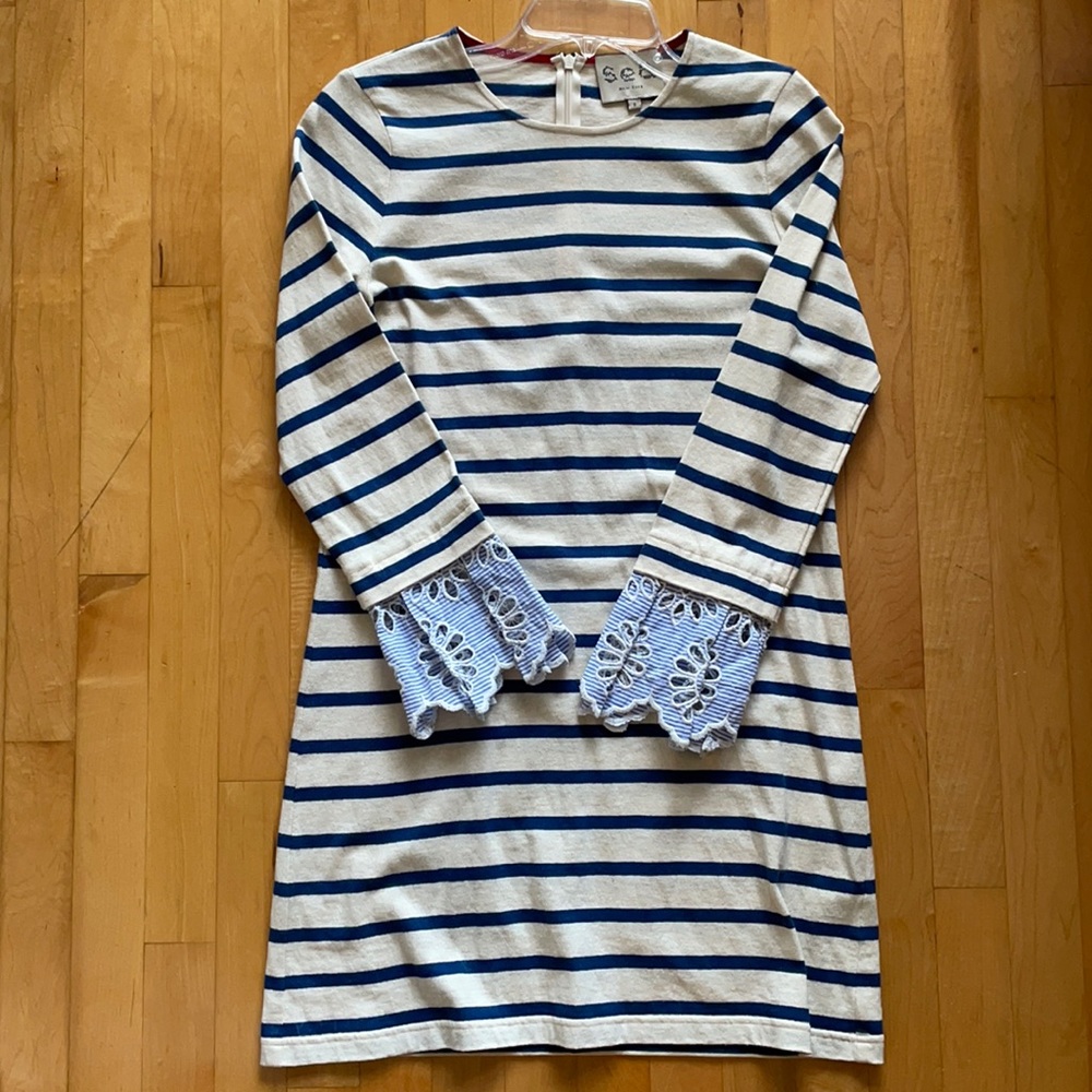 Sea New York striped dress size Small